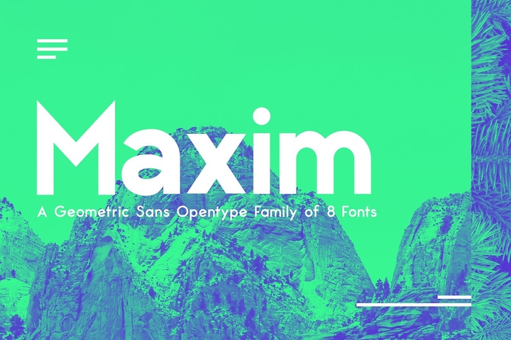 Font Maxim Sans